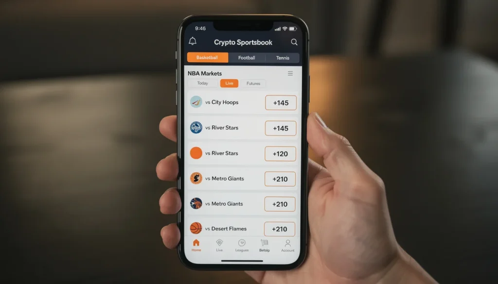 mobile bitcoin basketball betting apps PWA crypto sportsbook UK 2026