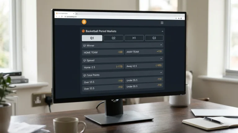 NBA quarter betting halftime markets bitcoin crypto sportsbook UK period betting